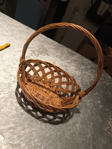 Vintage alter Bügelkorb Geschenkkorb Brötchenkorb Brotkorb Obstkorb Präsentkorb - Bild 2 von 6