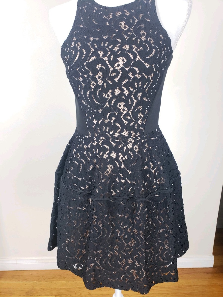 Black Lace Sleeveless Elegant Little Black Dress- Size S | eBay
