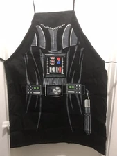 Star Wars Official Darth Vader Black Tie Cotton Cooking Apron Icup Lucasfilm