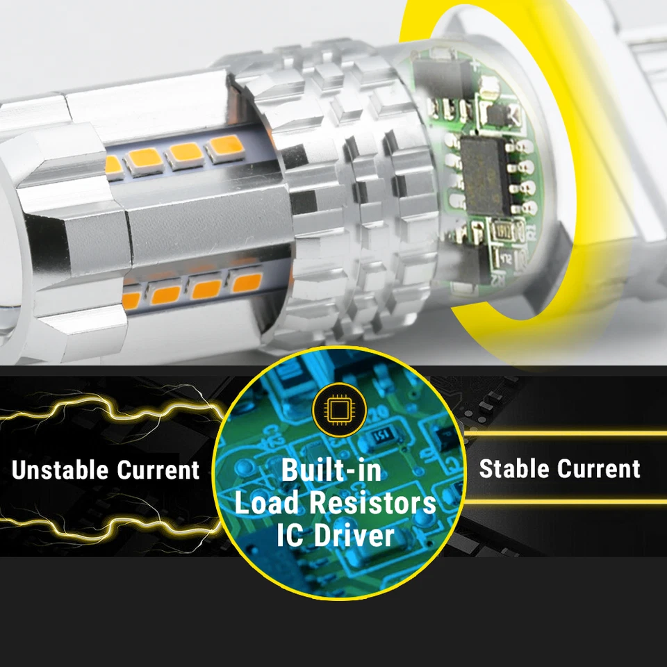 Nuevo Syneticusa 1157 LED Rojo Parada de Freno Aparcamiento Luz Trasera Bombillas Lámpara Foto 2 de 4