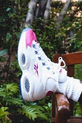 美品REEBOK QUESTION MID Eric Emanuel Reebok Question Mid X Eric Emmanuel “Pink Toe” sz 9 New With Box