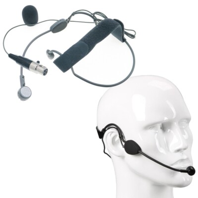 MiCWL XLR ME3 Headwear Headset Head Microphone 3Pin Phantom Power 48V For Mixer