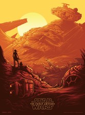 - Rey Daisy Ridley v8 24x36 Star Wars The Force Awakens Movie Poster