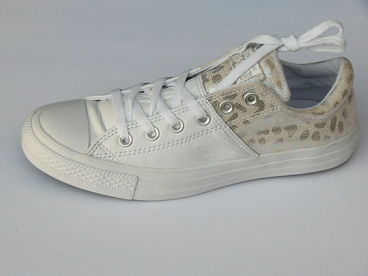 Converse all star cuir blanc cheap femme