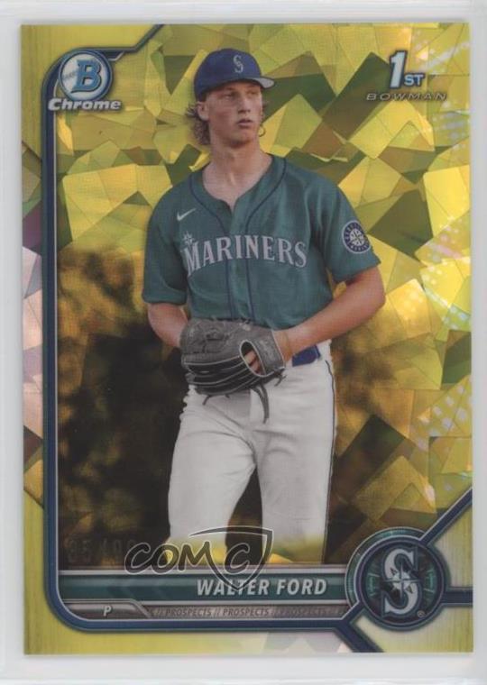 2022 Bowman Chrome Draft Sapphire Edition Yellow /99 Walter Ford #BDC-187