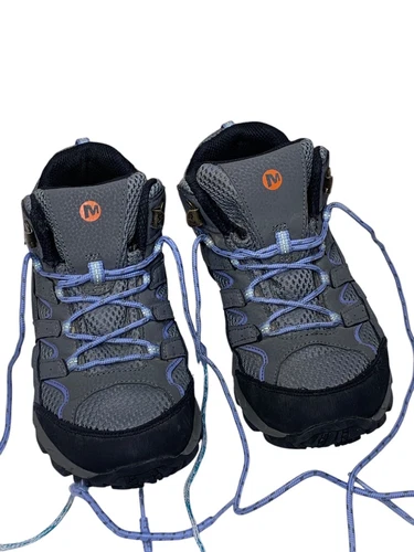 Merrell Girls Hiking Boot Moab II Mid Waterproof Shoes Size 4.5 Big Kid Youth