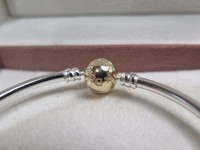 W/gift Set Pandora Small Gold Clasp Bangle Bracelet 17 Cm 6.7 Inch 590718-17 on sale W/gift Set Pandora Small Gold Clasp Bangle Bracelet 17 Cm 6.7 Inch 590718-17 on sale