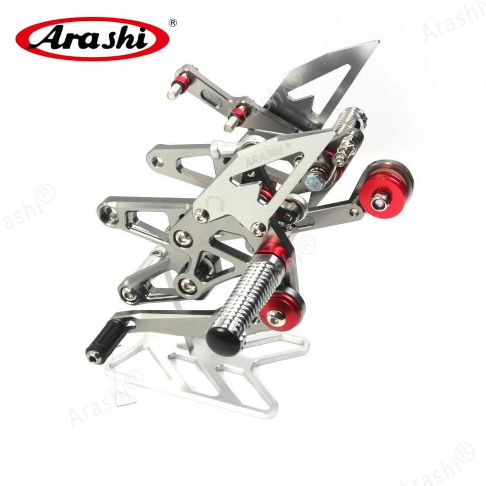 For Triumph Daytona 675R 675 R 2013 - 2018 Arashi Adjustable Footrest Rearsets - Image 4 of 4