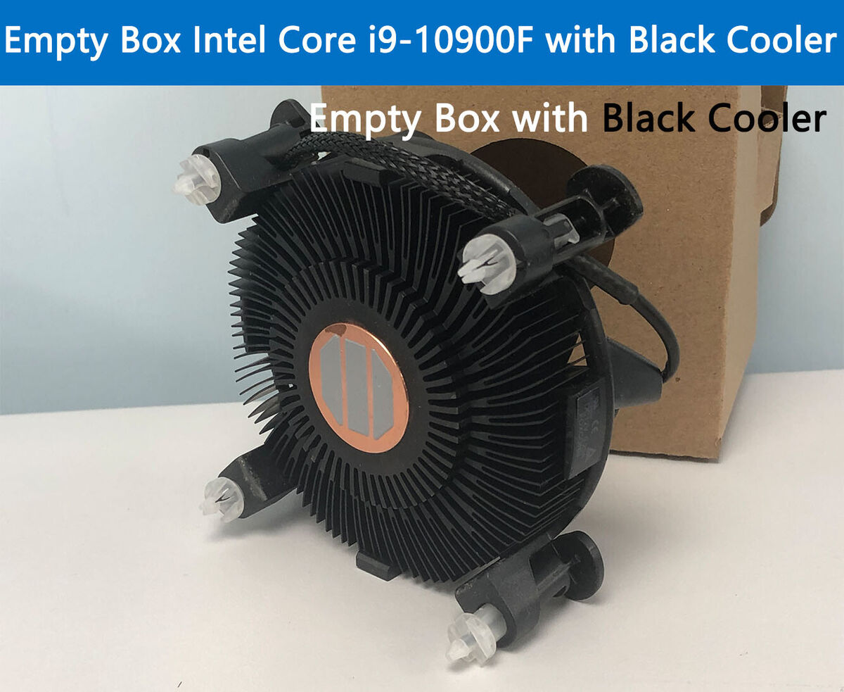 Empty Box Intel Core i9-10900F with Black Cooler | eBay Empty Box Intel Core i9-10900F with Black Cooler | eBay