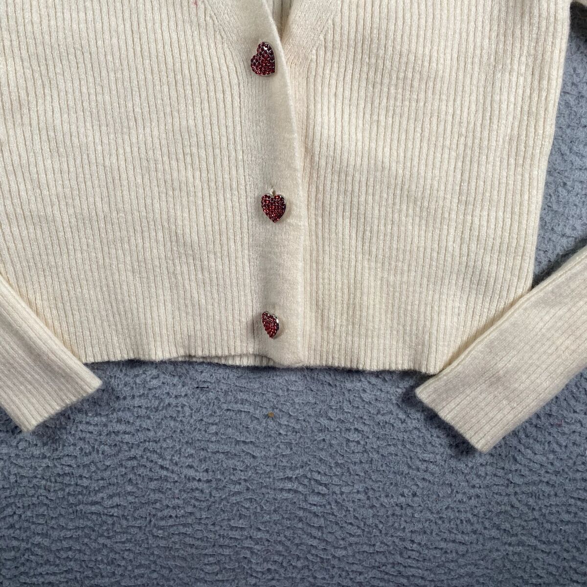 Witty Fox Sweater Women's Small Cozy Button Up Long Sleeve Witty Fox Sweater Women's Small Cozy Button Up Long Sleeve