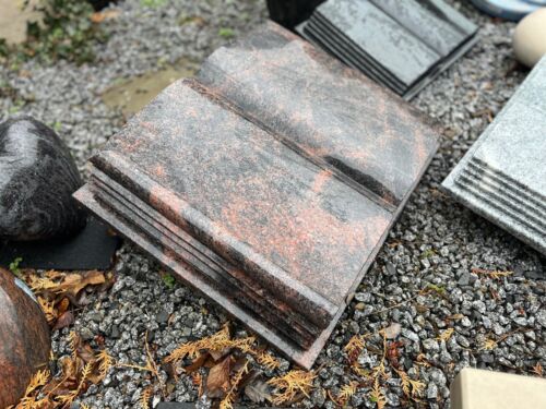 60 x 50 cm livre funéraire pierre naturelle livre en pierre pierre couchée livre pierre tombale tombe d'urne - Photo 1/11