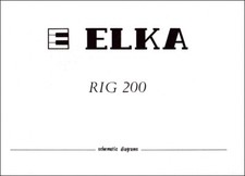 ELKA RIG 200 Service Manual Schematic Diagram Schaltplan Schema elettrico RIG200