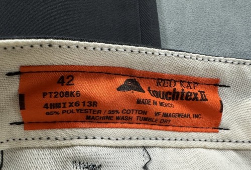 Red Kap Touchtex II Slacks Pants Men's 42x31 Black Workwear Uniform NEW - Picture 8 of 8