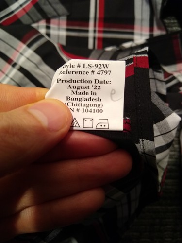 Gioberti Western Pearl Snap Shirts Men's Medium Long Sleeve Plaid Button Up NEW  - Bild 11 von 22