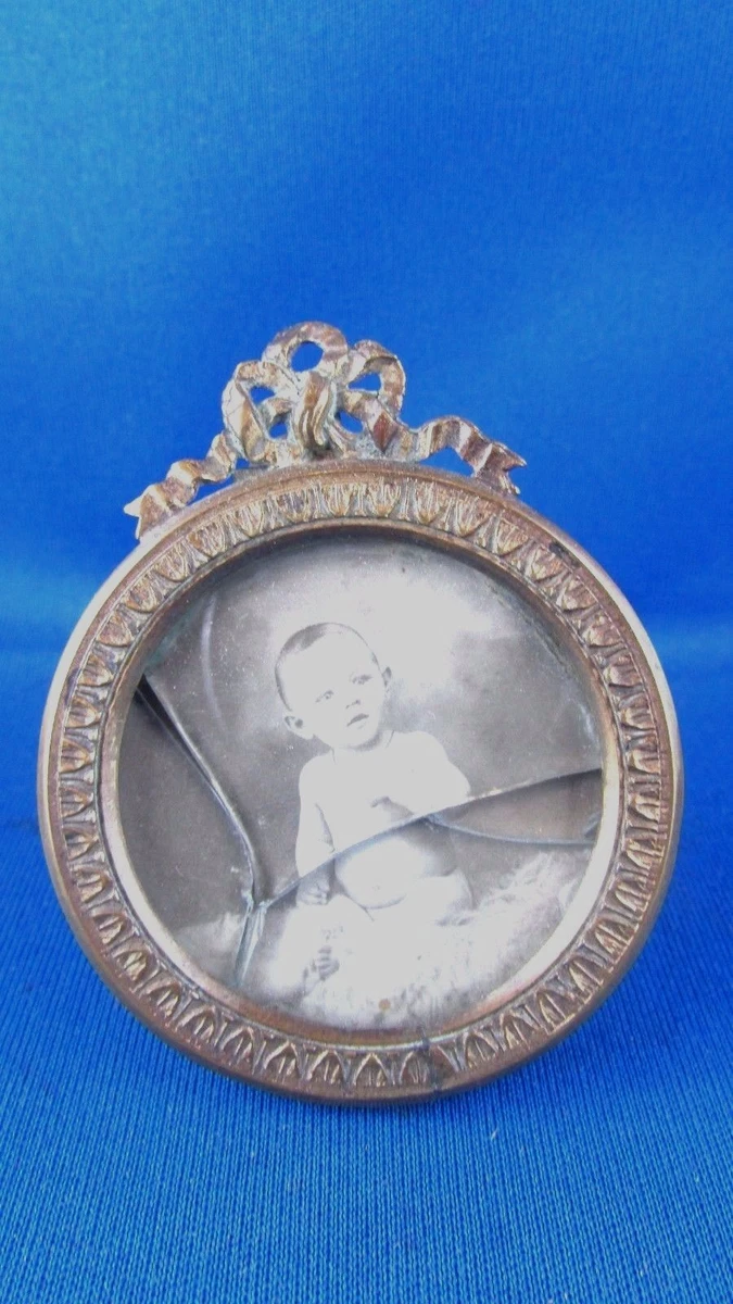 ANCIENNE BROCHE MÉDAILLON porte photo en argent EUR 10,00 - PicClick FR