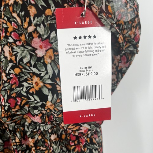 Womens BB Dakota Steve Madden Maxi Dress XL Ditsy Floral Peasant Boho NWT $119 - Picture 7 of 10