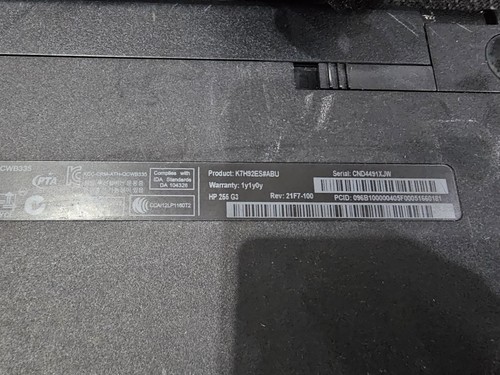 J1502 HP 255 G3 500GB HDD AMD A4-5000 1.50ghz 4GB RAM Win 10 Home - Picture 15 of 15