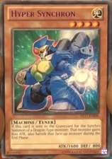 Yugioh! LP Hyper Synchron - Blue - DL17-EN006 - Rare - Unlimited Edition Lightly