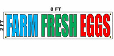 FARM FRESH EGGS Banner Sign 2x8