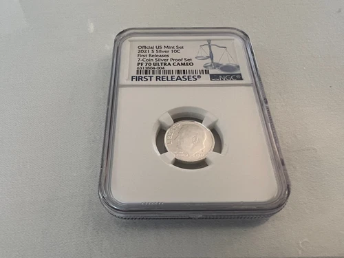 2017-S SILVER ROOSEVELT DIME E.R. NGC PF70 UC. "BLUE LABEL" TOP POP "LAST ONE"