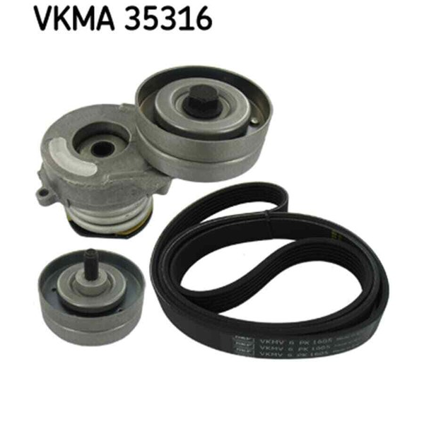 SKF Keilrippenriemensatz Vkma 35316-image