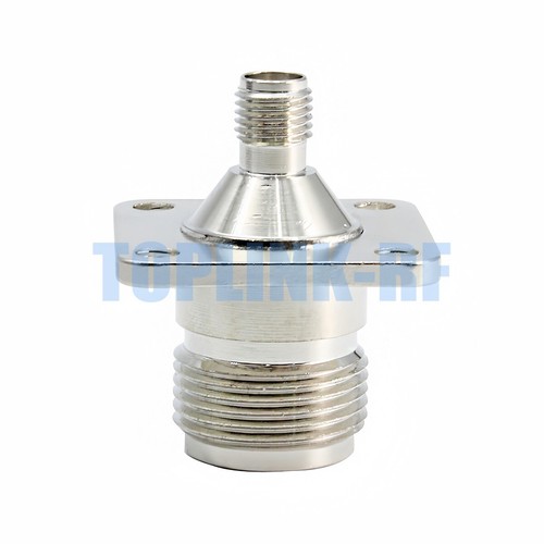 10x N Female to SMA Female Jack Straight Flange Panel Mount RF Adapter Connector - Picture 5 of 6