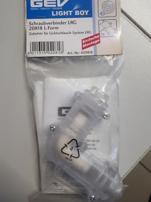 Schraubverbinder LRG L-Form 20818 Lichterschlauch