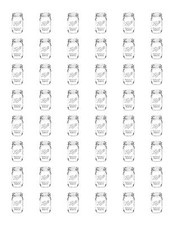 48 MASON JAR ENVELOPE CANNING SEALS LABELS STICKERS 1.2