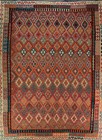 Traditional Reversible Kilim Rugs Handwoven Area Wool Carpet 10x13 ft