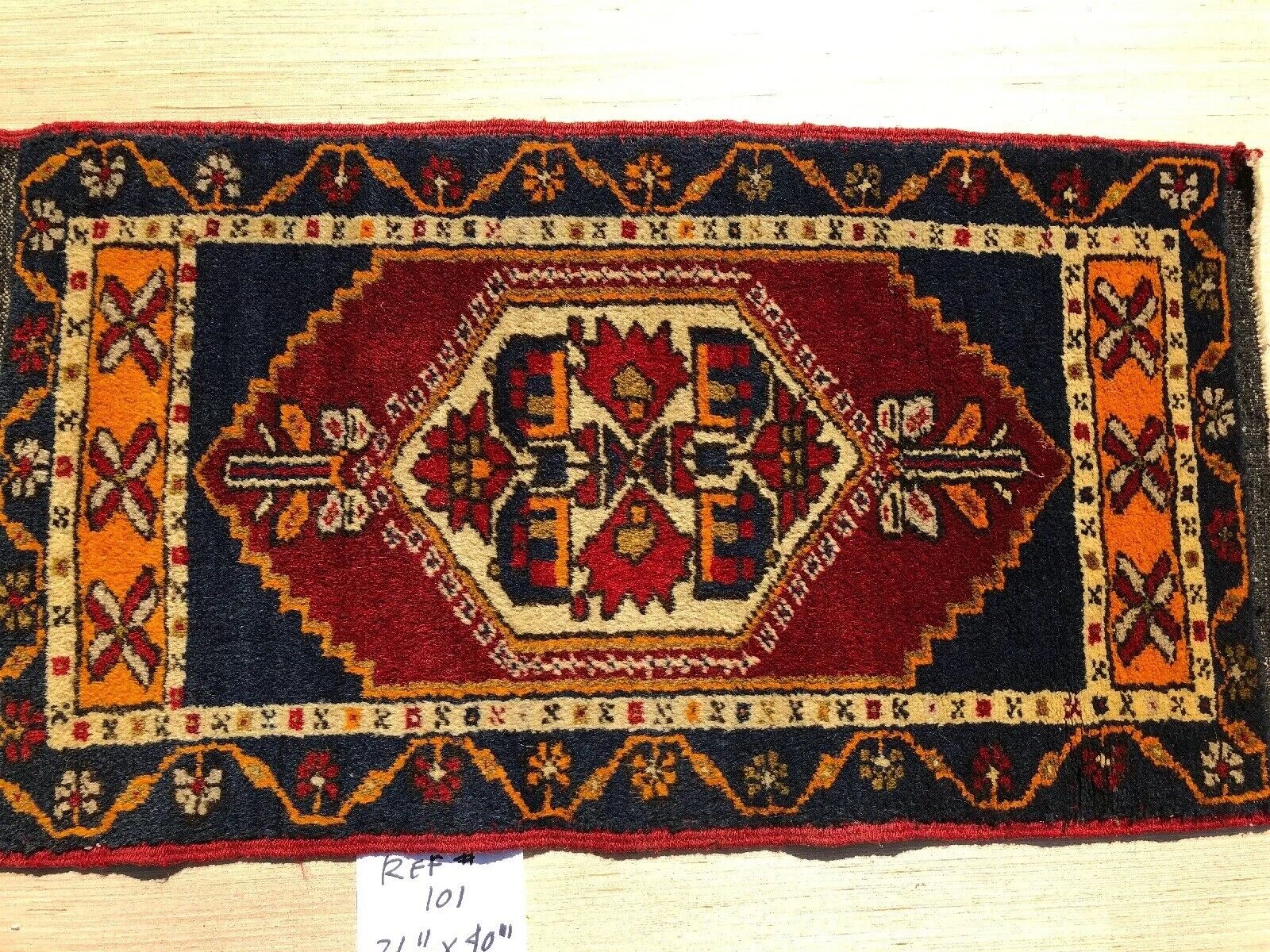 Antique Serapi Oriental Rug Hand Knotted Carpet Wool Prayer Heriz Middle East