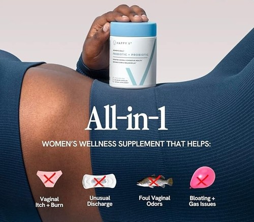 Happy V Dr. Formulated Vaginal Probiotics for Women - 60 Capsules - Exp 3/27 - Picture 6 of 6