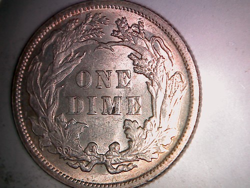 1891 Seated Liberty Dime SOLID GEM AU SUPER PQ, QUALITY MINT. SD91P - Picture 2 of 2