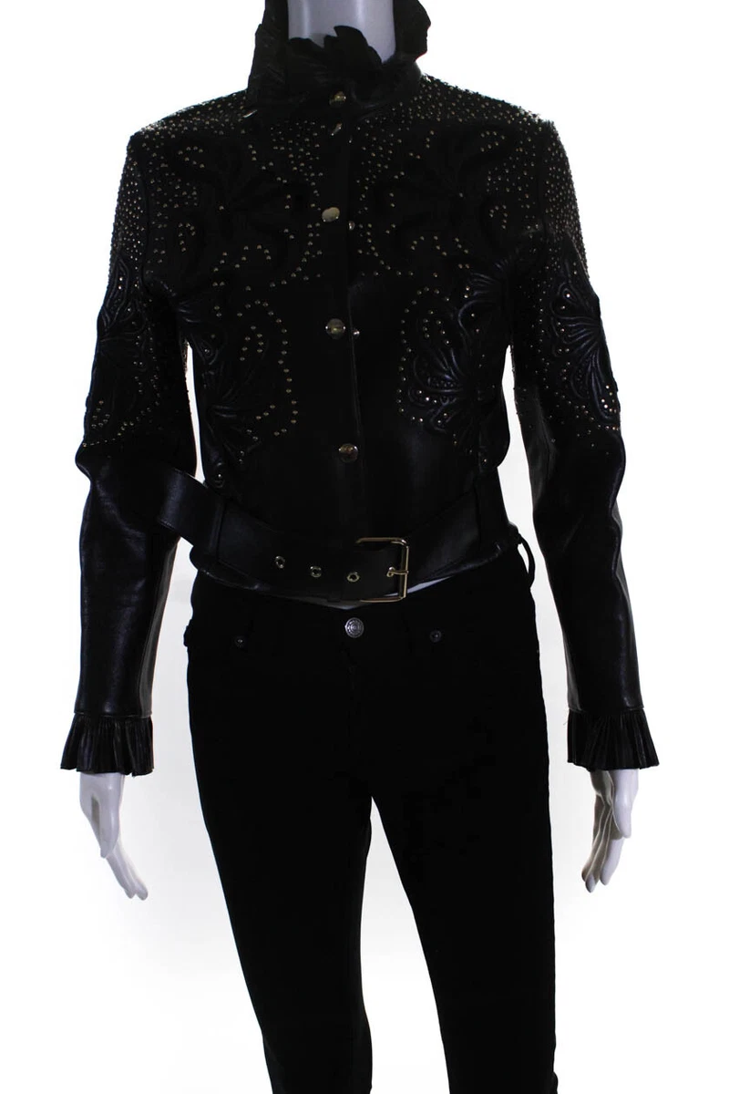 Elie saab shop leather jacket