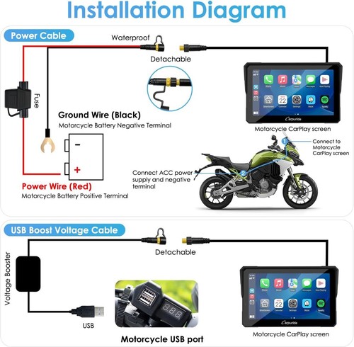 Carpuride W702 Pro Wireless CarPlay Android Auto Dual Bluetooth Wasserdicht - Bild 7 von 9