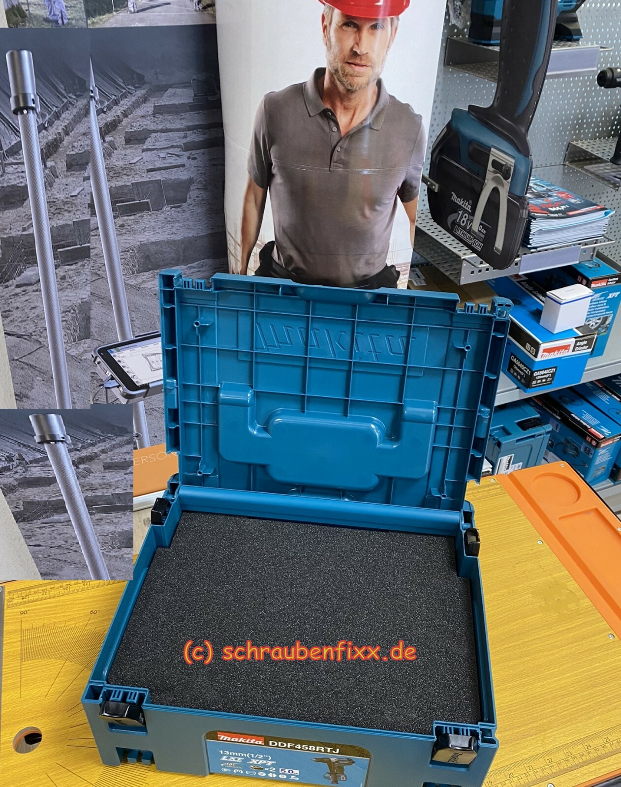 Sysbox Containers Koffereinlage, SYSbox, Hart-Schaumstoff für Makita MAKPAC anthrazit 30 ...