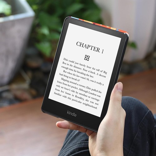 FUNDA COBAC PARA KINDLE PAPERWHITE 6.8" 11ª GENERACIÓN 2021 CUBIERTA DE CUERO AUTO DORMIR WAK - Imagen 8 de 9