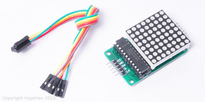 Arduino Compatible MAX7219 Red LED Dot Matrix Display Module