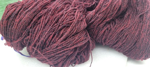 wolle zum stricken Häkelgarn - burgund schurwolle 200gr strang strickwolle 1100m - Bild 6 von 7