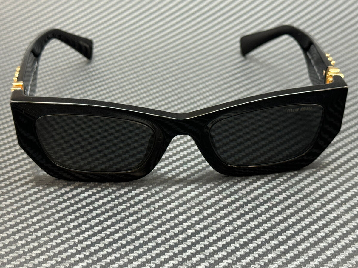 MIU MIU MU 09WS 1AB5S0 Black Grey Women's 53 mm Sunglasses MIU MIU MU 09WS 1AB5S0 Black Grey Women's 53 mm Sunglasses
