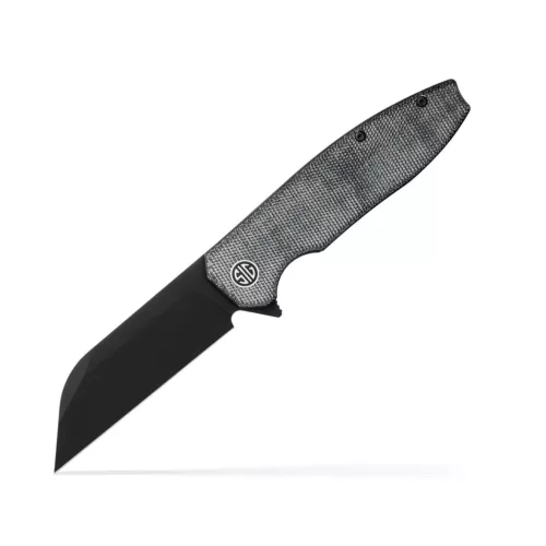 EIKONIC/SIG SAUER 3.25" Wharncliffe Pocket Knife, Grey Black Micarta #KA8BB