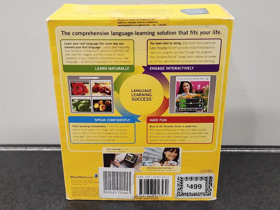 Rosetta Stone German/Deutsch (Version 3) Levels 1-3, No Headphones ~ Very Good - Image 4 of 4