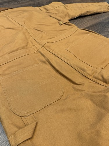 Vintage Carhartt Coveralls 996QZ Sz 42S Insulated Canvas Work Mechanic 80s - Picture 7 of 8