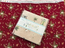 Silent Night Charm Pack and three yards of coordinating fabric