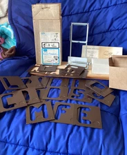 Vintage Sears Craftsman Router Template Set No 25182 in Original Box