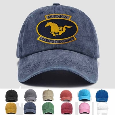 Customized Embroidered Hat USAF 51st Fighter Wing Mustangs Leading The Charge