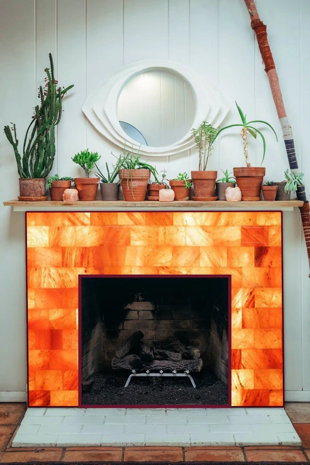 Pack de 10 ladrillos de sal del Himalaya 8x4x1 | Bloques de sal rosa para paredes de spa, sauna Foto 4 de 4