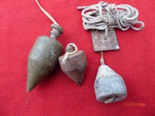 LOT : fil à plomb outil ancien