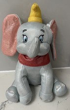 NEW DISNEY DUMBO SOFT TOY WITH SOUND 100 YRS METALLIC GLITTER BALL