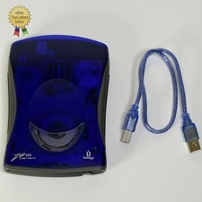 Iomega Zip 250 USB-Powered External Drive 250MB Blue Z250USBPCMBP w/Cable TESTED