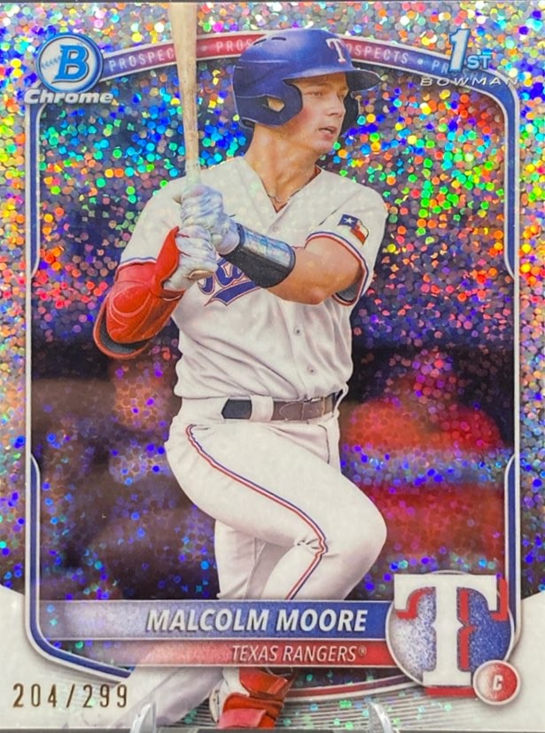 2025 Bowman Bowman Chrome Prospects#BCP-129 Malcolm Moore Speckle Refractor /299